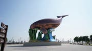 تمثال بقرة البحر للفنان جيف كونز