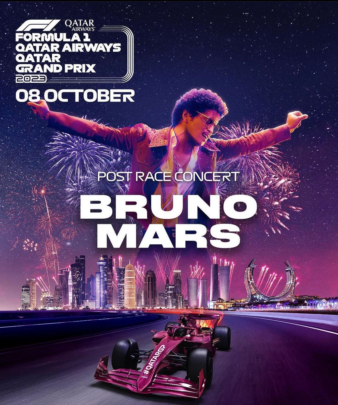 Post Race Concert: Bruno Mars