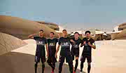 L’équipe du Paris Saint-Germain (PSG) au Qatar
